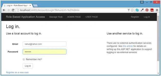 ADMIN PAGE