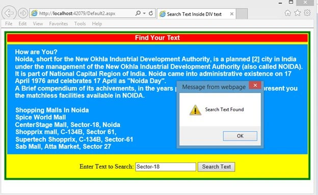 search text