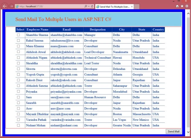 sendmail sql server
