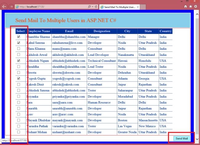select list