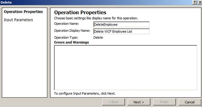 operation name