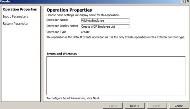 operation properties