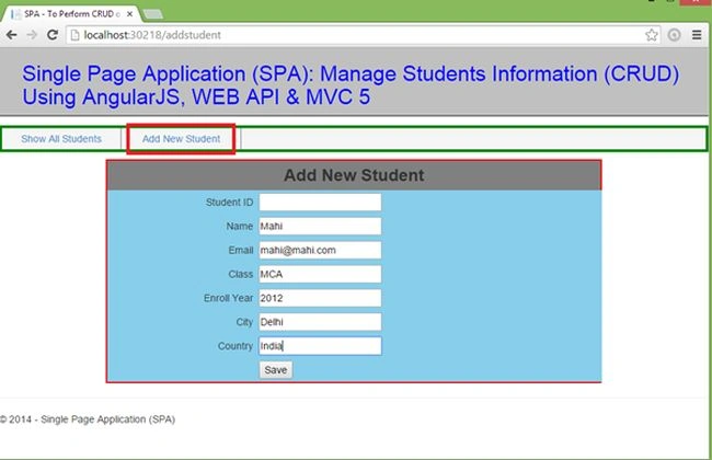 Add New Student