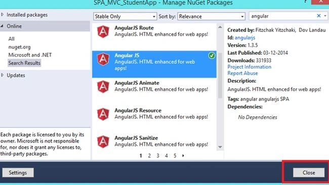 install package