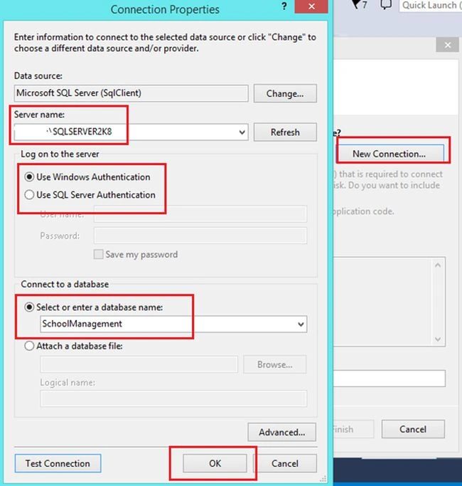 select data source