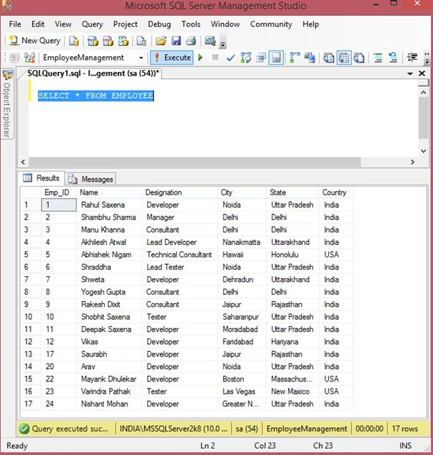 select query