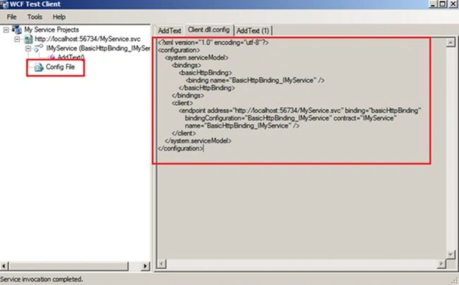 config file