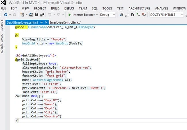 get all employee code