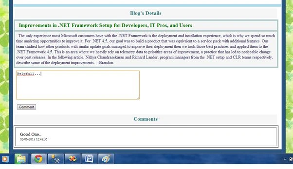 Blog Comment