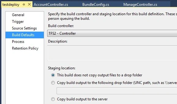 Build Defaults
