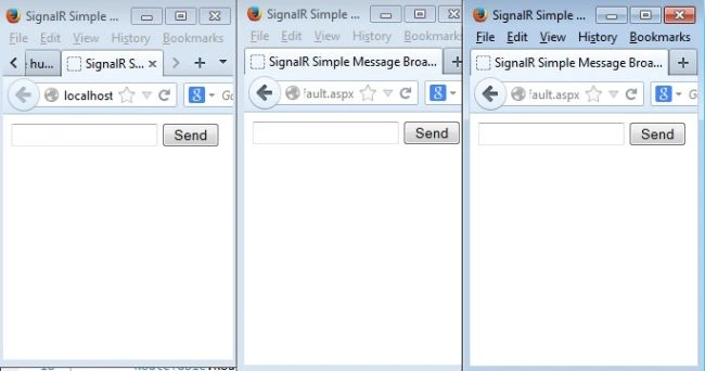 Output with multiple browsers