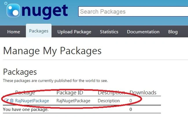 my packages