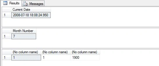 DATEPART function in SQL Server