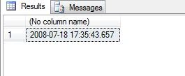 GetDate function in SQL Server