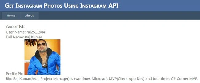 user in Instagram photos