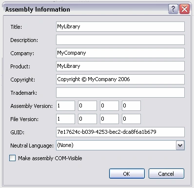 Assembly Information