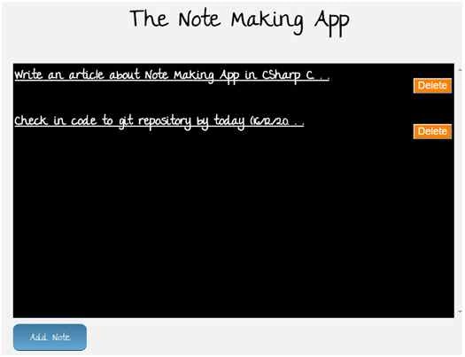 add note