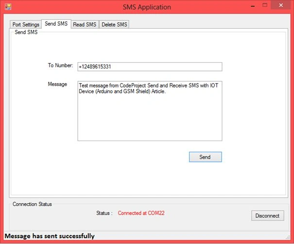 SMS Application