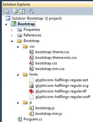 Bootstrap File Structure