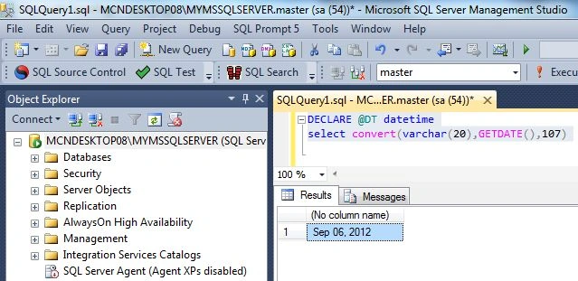 Convert() Function in SQL Server