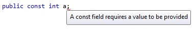 Const keyword with variable