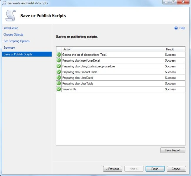 Generating Script in SQL Server