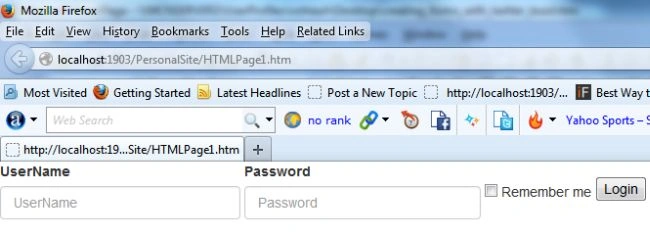 Inline Form