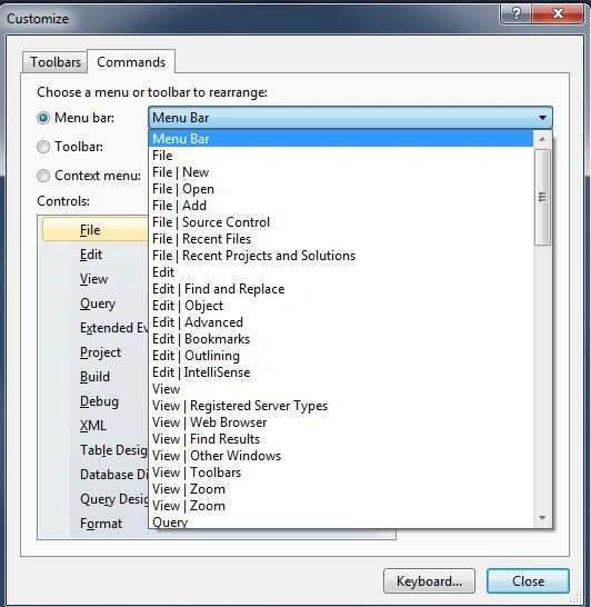 Menu Bar