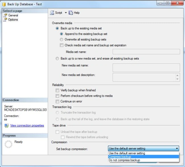 Compress Backup