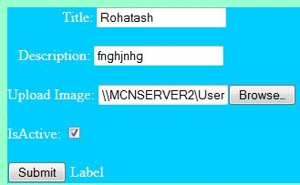 Fill the form