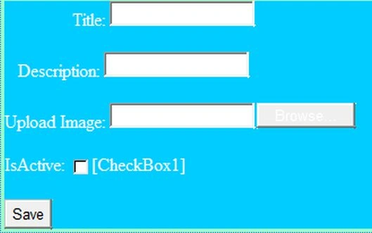 Insert Image Form