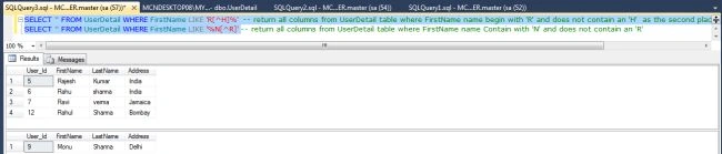 Caret wildcard character in SQL Server