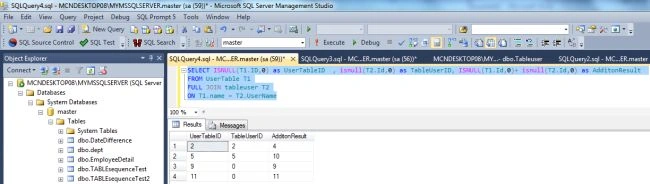 iSNULL function in SQL Server
