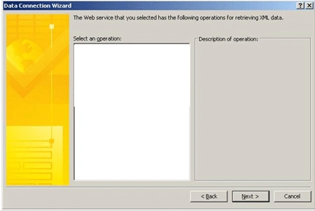 Connect InfoPath form to web service