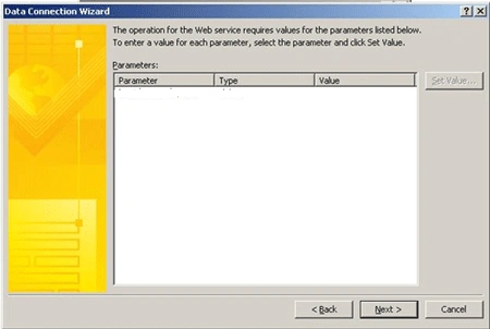 Connect InfoPath form to web service