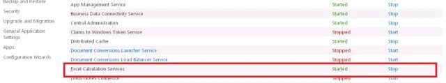 Configure Excel Services in SharePoint
