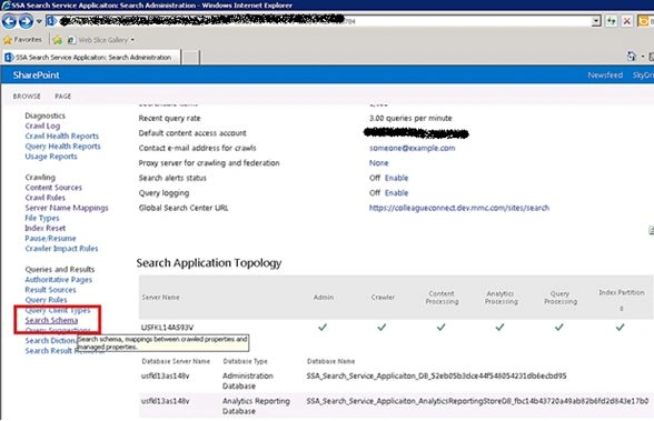 Search Schema