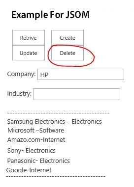 Delete list item
