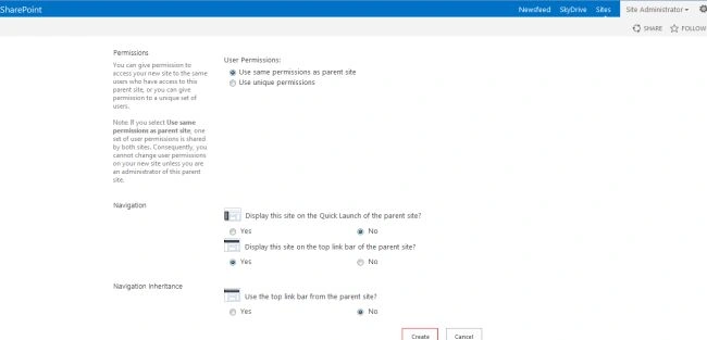 sub-site in SharePoint 2013