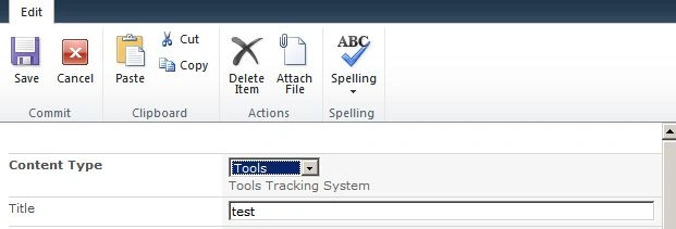 Content Type Tool