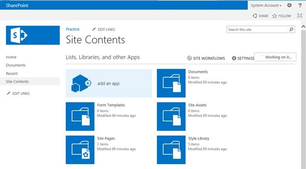 Custom List in Datasheet view