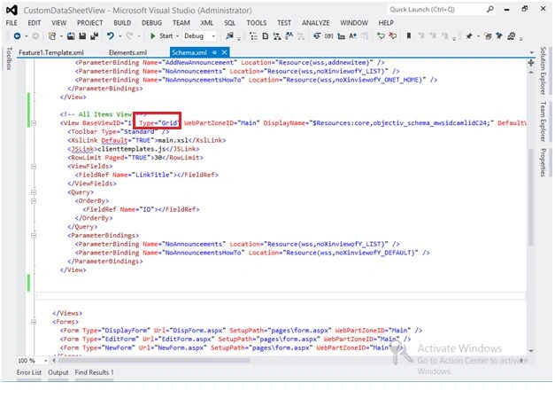 xml Code