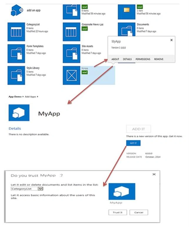 my app detail