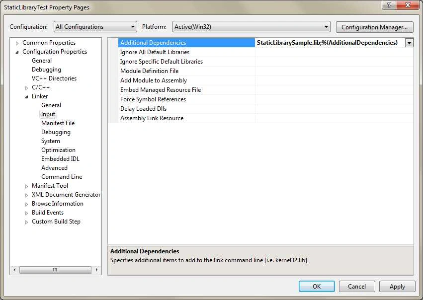 Creating a Static Library Using Visual C++