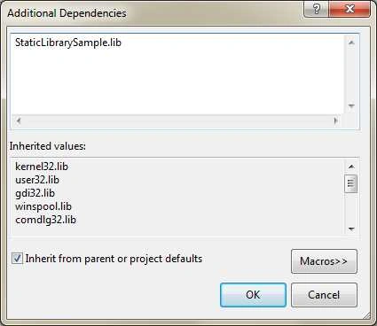 Creating a Static Library Using Visual C++