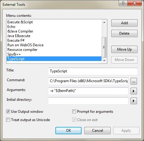 External Tools Window ExternalToolsWindow.jpg