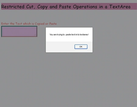 Paste Restriction