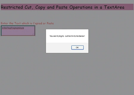 Cutting Restriction