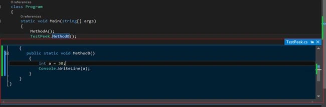 MethodB in same window