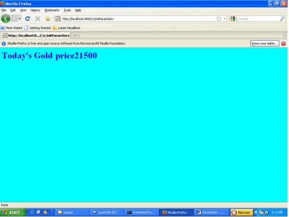 Servlet application